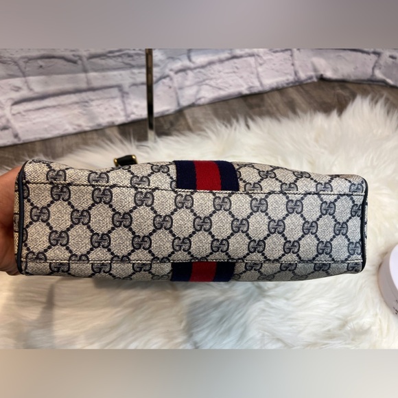 NEW ARRIVAL: Gucci Vintage GG Sherry Line Hand Bag PVC - Picture 9 of 17